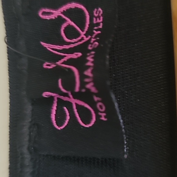 Hot Miami Style Top Exposed Front Zip SZ M - Picture 3 of 8